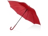 Зонт-трость полуавтоматический «Яркость» с пластиковой ручкой, красный