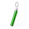Брелок BIMOX с фонариком, зелёный, металл 8,5*d-1,4см, цвет зеленый
