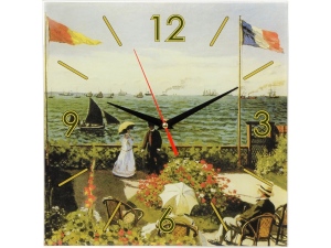 Часы настенные «Моне. Сад в Сент-Андрес», цвет зеленый