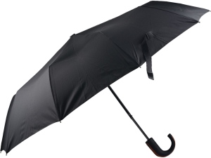 Складной зонт полуавтоматический, цвет черный