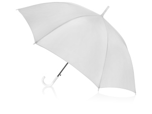 Зонт-трость полуавтоматический «Яркость» с пластиковой ручкой, цвет белый