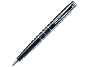 Ручка шариковая LIBRA с поворотным механизмом. Pierre Cardin, цвет черный/серебристый