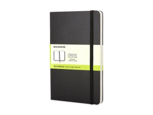 Записная книжка Moleskine Classic (нелинованный) в твердой обложке, Large (13х21см), цвет черный