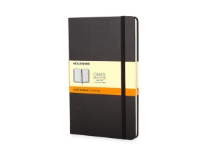 Записная книжка Moleskine Classic (в линейку) в твердой обложке, Pocket (9x14см), цвет черный