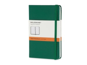 Записная книжка Moleskine Classic (в линейку) в твердой обложке, Pocket (9x14см), цвет зеленый