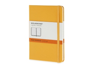 Записная книжка Moleskine Classic (в линейку) в твердой обложке, Pocket (9x14см), цвет оранжевый