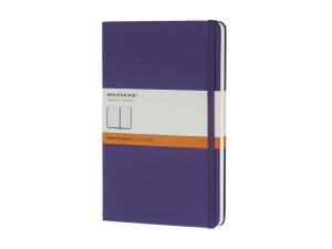 Записная книжка Moleskine Classic (в линейку) в твердой обложке, Large (13х21см), цвет  фиолетовый