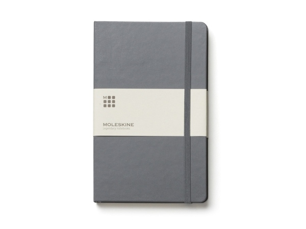 Записная книжка Moleskine Classic (в линейку) в твердой обложке, Pocket (9x14см), цвет серый