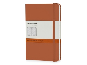Записная книжка Moleskine Classic (в линейку) в твердой обложке, Pocket (9x14см), цвет оранжевый коралл
