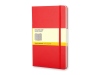 Записная книжка Moleskine Classic (в клетку) в твердой обложке, Large (13х21см), цвет красный