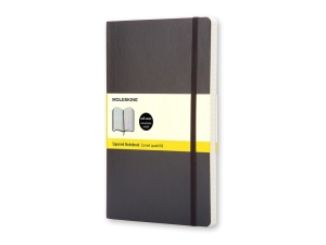 Записная книжка Moleskine Classic Soft (в клетку), Large (13х21см), цвет черный