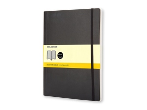 Записная книжка Moleskine Classic Soft (в клетку), ХLarge (19х25 см), цвет черный