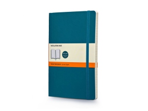 Записная книжка Moleskine Classic Soft (в линейку), Large (13х21см), цвет бирюзовый