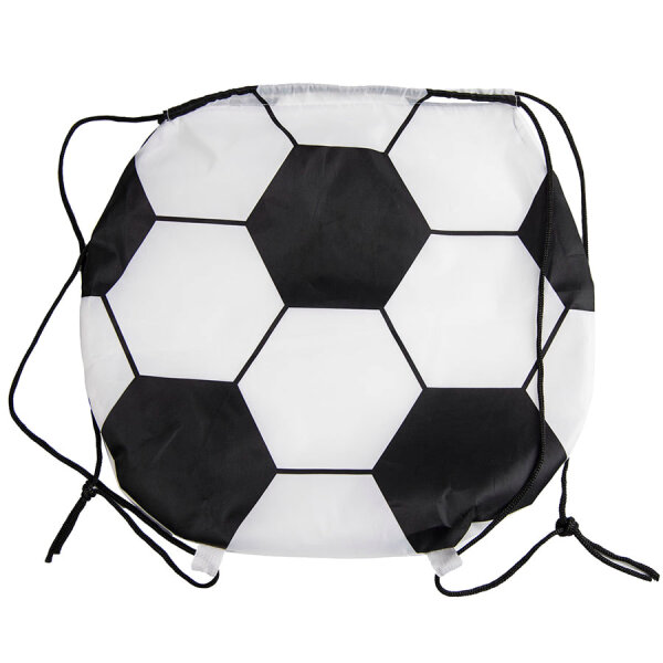 Рюкзак для обуви (сменки) или футбольного мяча, цвет белый с черным