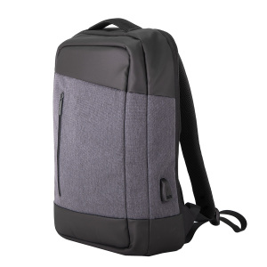 Рюкзак-сумка HEMMING c RFID защитой, цвет темно-серый с черным