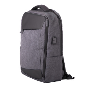 Рюкзак LEIF c RFID защитой, цвет темно-серый с черным
