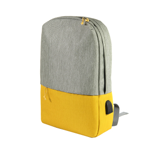 Рюкзак BEAM, цвет серый с желтым