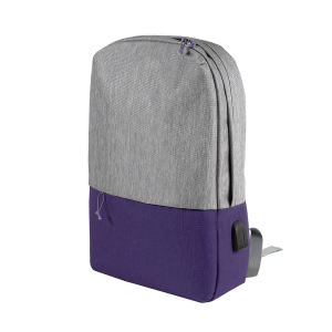 Рюкзак BEAM, цвет серый с фиолетовым
