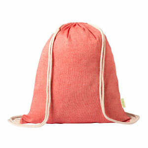 Рюкзак KONIM  из переработанного хлопка, цвет красный