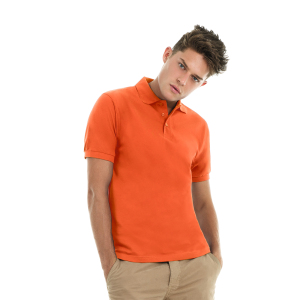 Поло Heavymill, цвет красно-оранжевый, размер XL