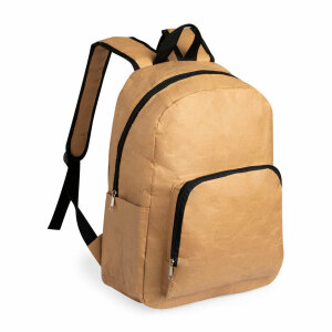 Рюкзак из бумаги KIZON, цвет светло-коричневый