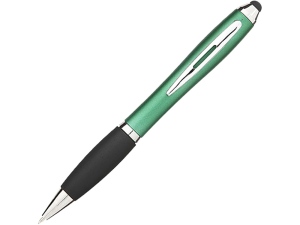 Шариковая ручка-стилус Nash, цвет зеленый, синие чернила