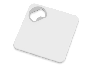 Подставка для кружки с открывалкой «Liso», цвет черный/белый