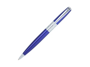 Ручка шариковая BARON с поворотным механизмом Pierre Cardin, синий металлик/серебристый