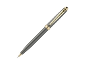 Ручка шариковая ECO с поворотным механизмом Pierre Cardin, серый матовый/золотистый
