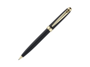 Ручка шариковая ECO с поворотным механизмом Pierre Cardin, черный матовый/золотистый