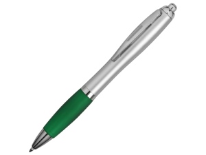 Шариковая ручка Nash, серебристый/зеленый