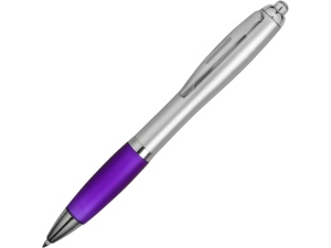 Шариковая ручка Nash, серебристый/пурпурный