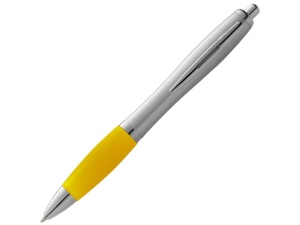Шариковая ручка Nash, серебристый/желтый
