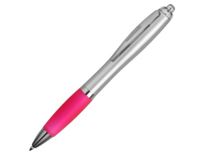 Шариковая ручка Nash, серебристый/розовый