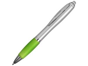 Шариковая ручка Nash, серебристый лайм