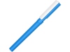 Ручка пластиковая шариковая трехгранная «Nook» с подставкой для телефона в колпачке, цвет голубой/белый