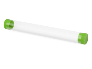 Футляр-туба пластиковый для ручки «Tube 2.0», цвет прозрачный/зеленое яблоко