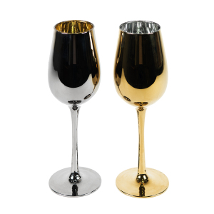 Набор бокалов для вина MOONSUN (2шт), цвет серебристый, золотистый