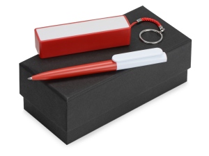 Подарочный набор Essentials Umbo с ручкой и зарядным устройством, цвет красный