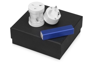 Подарочный набор Charge с адаптером и зарядным устройством, цвет синий