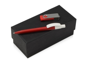 Подарочный набор Uma Memory с ручкой и флешкой, цвет красный