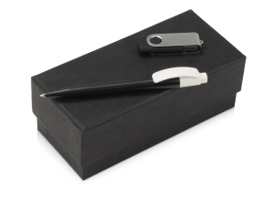 Подарочный набор Uma Memory с ручкой и флешкой, цвет черный