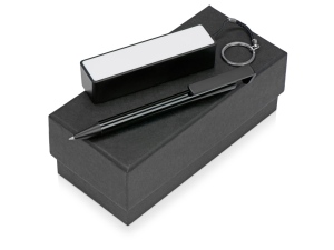 Подарочный набор Kepler с ручкой-подставкой и зарядным устройством, цвет черный