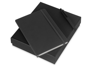 Подарочный набор Vision Pro soft-touch с ручкой и блокнотом А5, цвет черный