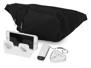 Подарочный набор Virtuality с 3D очками, наушниками, зарядным устройством и сумкой, цвет белый