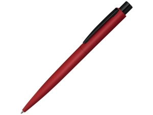 Ручка шариковая металлическая «LUMOS M» soft-touch, цвет красный/черный