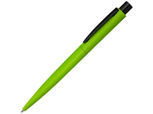 Ручка шариковая металлическая «LUMOS M» soft-touch, цвет зеленое яблоко/черный