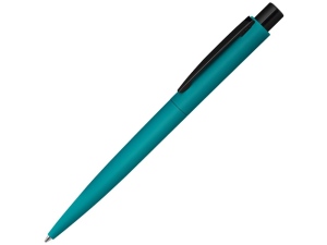 Ручка шариковая металлическая «LUMOS M» soft-touch, цвет морская волна/черный