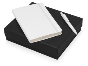 Подарочный набор Moleskine Sherlock с блокнотом А5 и ручкой, цвет белый