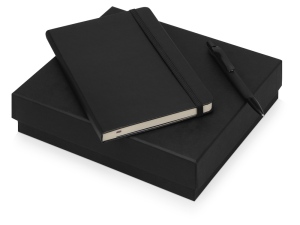 Подарочный набор Moleskine Sherlock с блокнотом А5 и ручкой, цвет черный